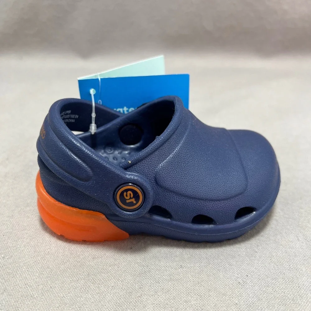 Stride Rite Lighted Bray Clogs Navy Orange Detroit Tigers Chicago Bears 3M